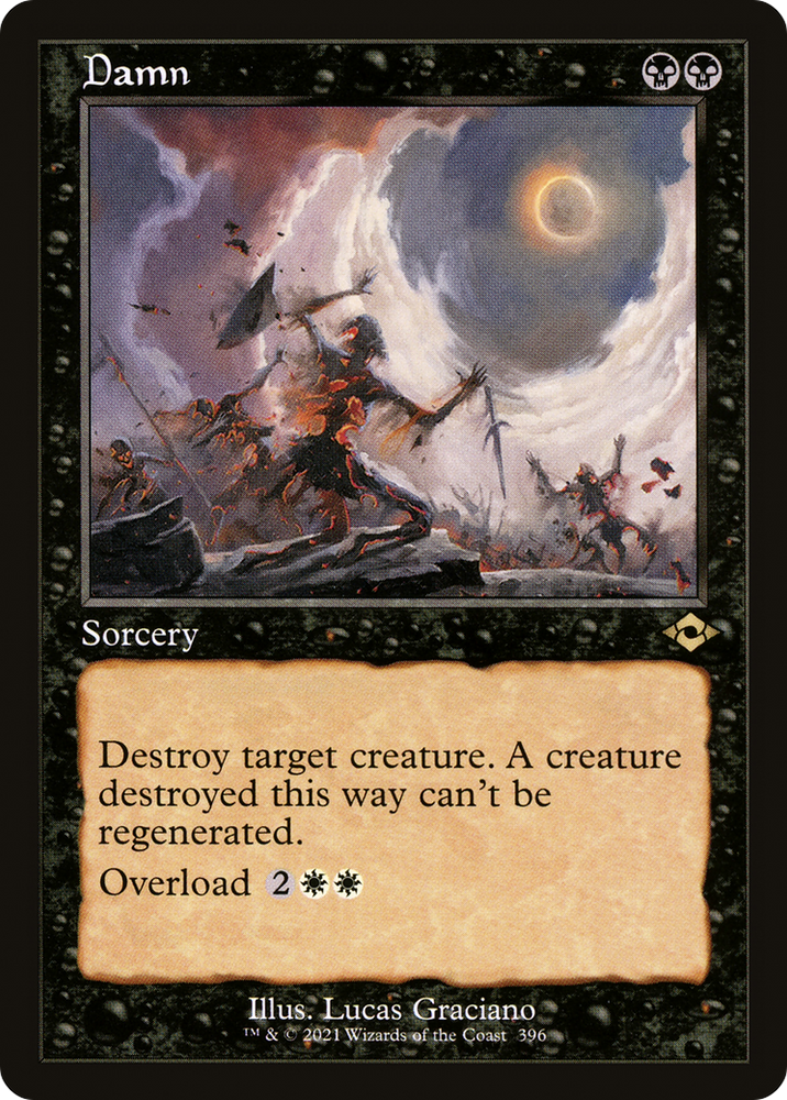 Damn (Retro Frame) (MH2-396) - Modern Horizons 2 Etched Foil