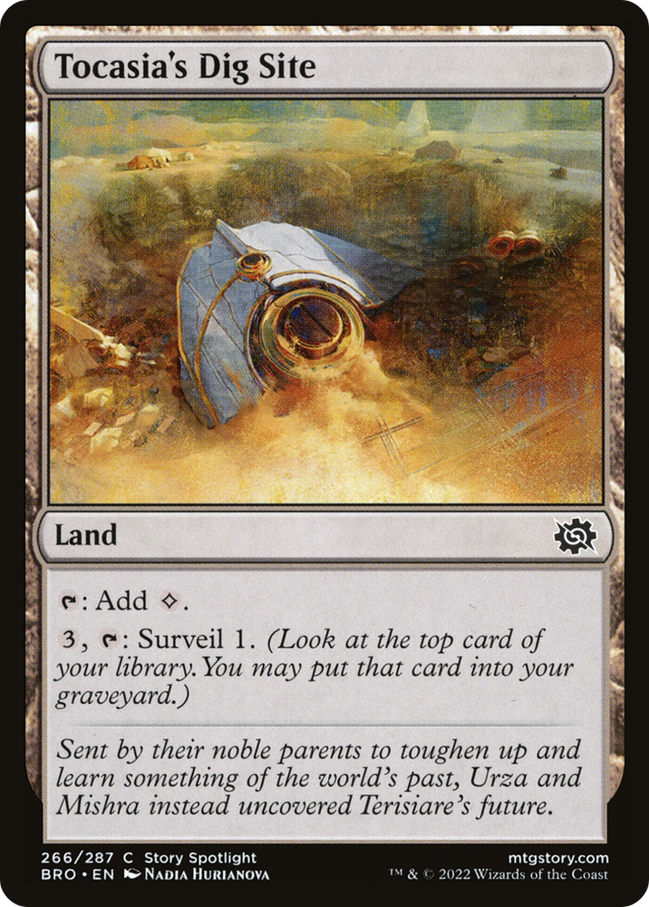 Tocasia's Dig Site (BRO-266) - The Brothers' War Foil