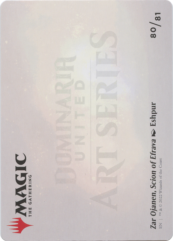 Zar Ojanen, Scion of Efrava // Zar Ojanen, Scion of Efrava (ADMU-080) - Dominaria United Art Series (Borderless) Foil
