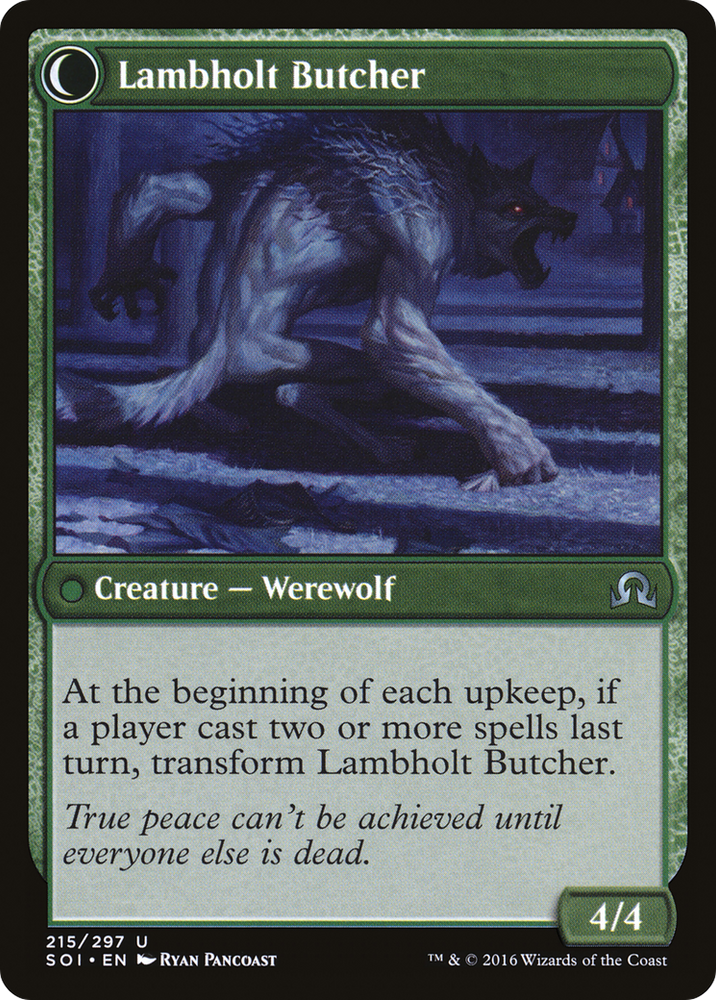 Lambholt Pacifist (SOI-215) - Shadows over Innistrad: (Double Faced Transform) Foil