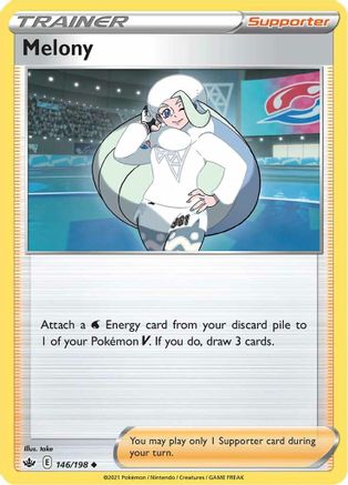 Melony 146/198  - Reverse Holofoil SWSH06 Chilling Reign - Uncommon