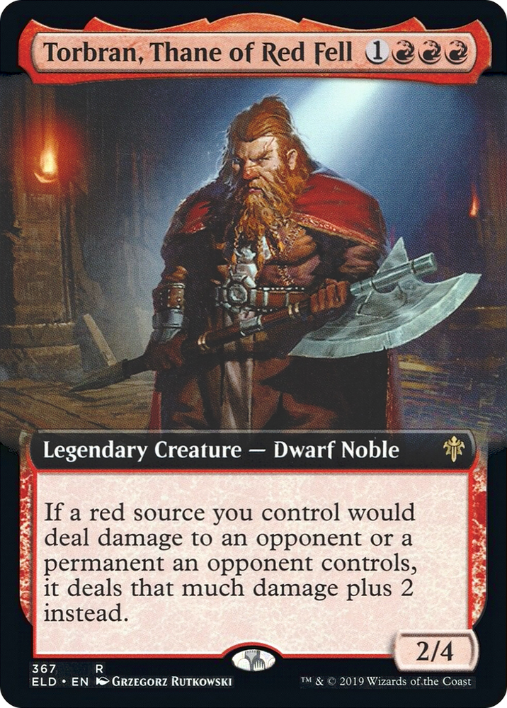 Torbran, Thane of Red Fell (Extended Art) (ELD-367) - Throne of Eldraine: (Extended Art)