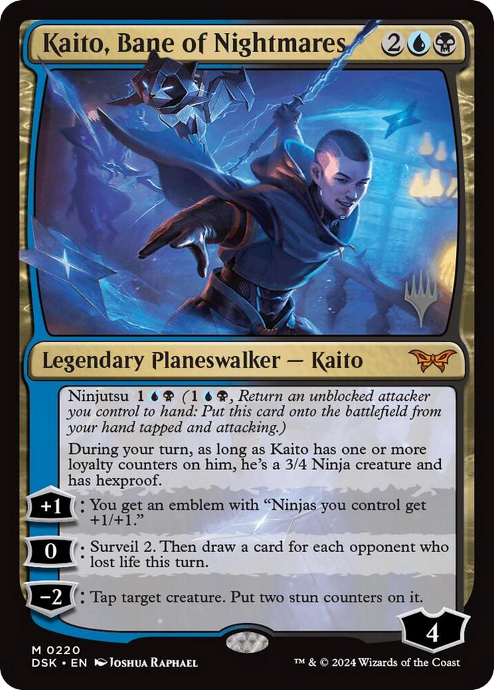 Kaito, Bane of Nightmares (PPDSK-220) - Duskmourn: House of Horror Promos Foil