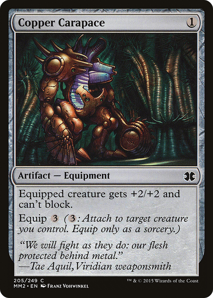 Copper Carapace (MM2-205) - Modern Masters 2015 Foil