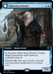 Malevolent Hermit // Benevolent Geist (PRM-93950) - Magic Online Promos Foil