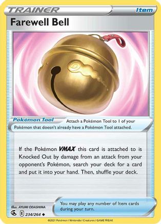 Farewell Bell 234/264  - Reverse Holofoil SWSH08 Fusion Strike - Uncommon
