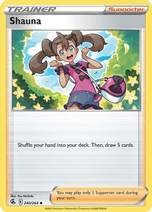 Shauna 240/264  SWSH08 Fusion Strike - Uncommon
