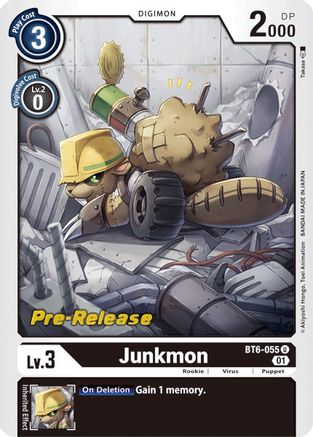 Junkmon (BT6-055) - Double Diamond Pre-Release Cards Foil