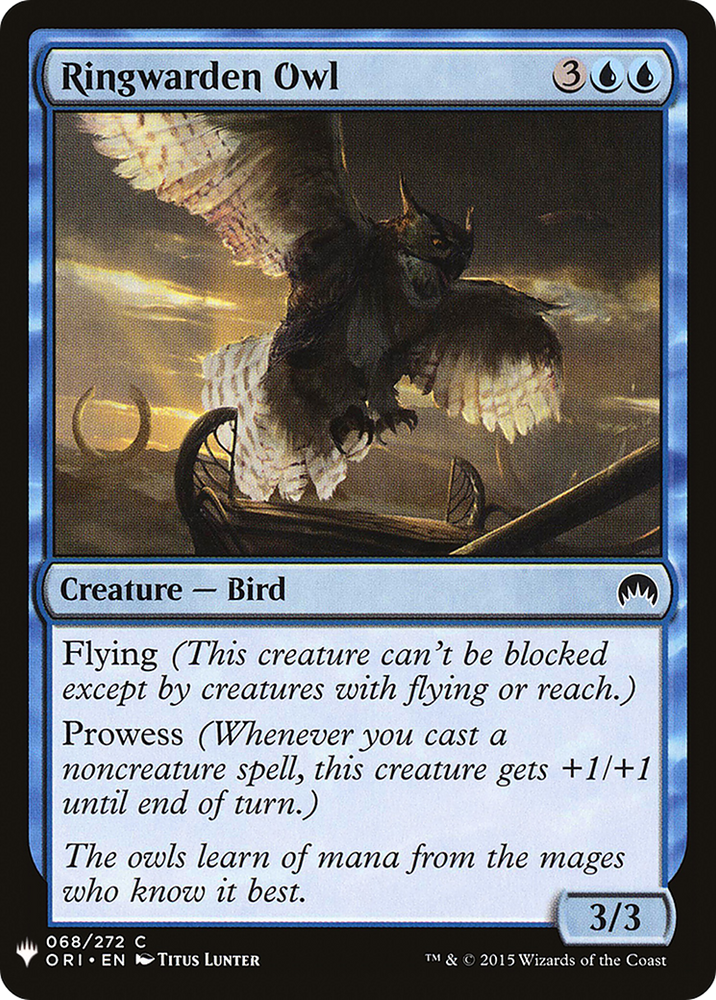 Ringwarden Owl (LIST-ORI-68) - The List