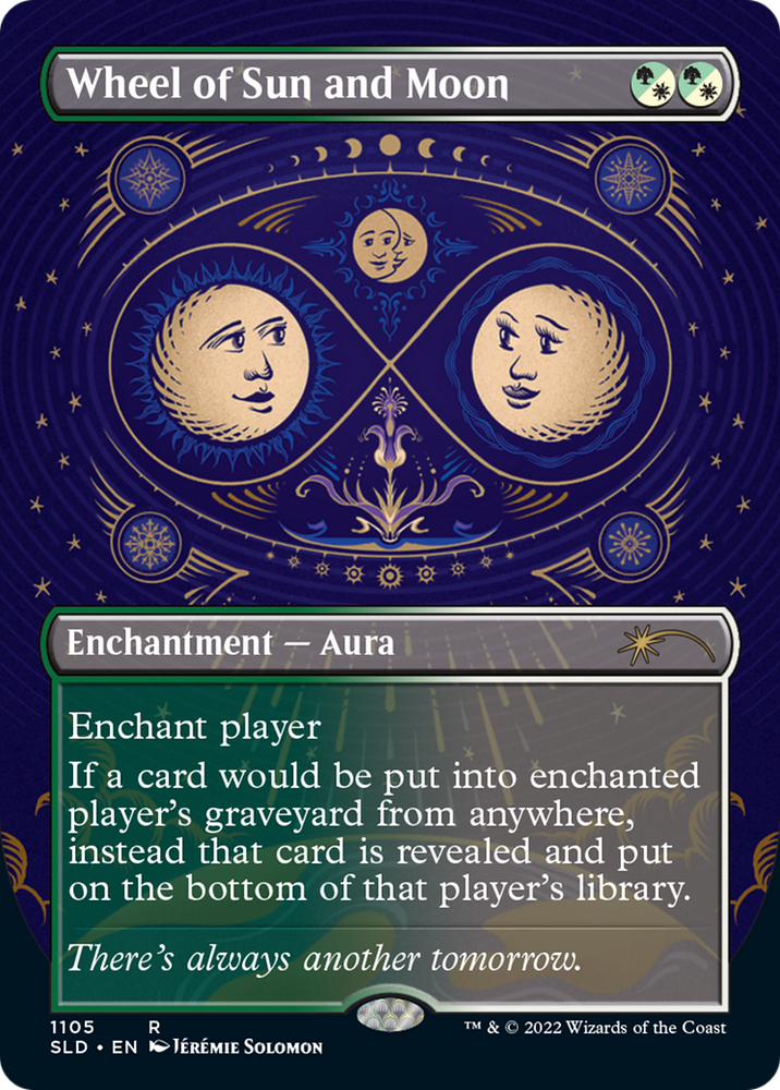 Wheel of Sun and Moon (Borderless) (SLD-1105) - Secret Lair Drop (Borderless) Foil