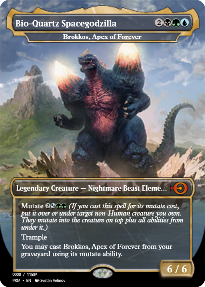 Brokkos, Apex of Forever (PRM-80909) - Magic Online Promos / Bio-Quartz Spacegodzilla Foil