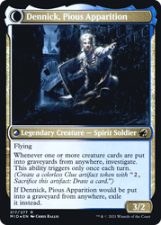 Dennick, Pious Apprentice (PRE-217) - Innistrad: Midnight Hunt Promos: (Double Faced Transform) Foil