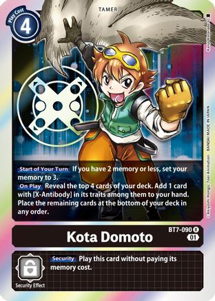 Kota Domoto (BT7-090) - Next Adventure Foil