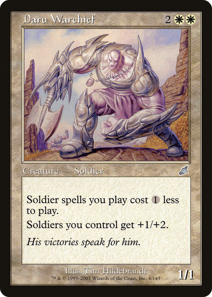 Daru Warchief (SCG-006) - Scourge Foil