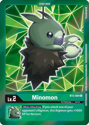 Minomon (Event Pack 2) (BT3-004) - Release Special Booster 1.0 Foil