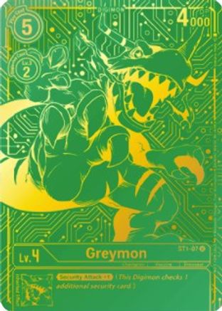 Greymon - ST1-07 (2021 Championship Finals Top 16) (ST1-07) - Starter Deck 01: Gaia Red Foil