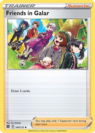 Friends in Galar 140/172  - Reverse Holofoil SWSH09 Brilliant Stars - Uncommon