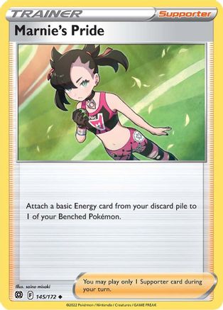 Marnie's Pride 145/172  - Reverse Holofoil SWSH09 Brilliant Stars - Uncommon
