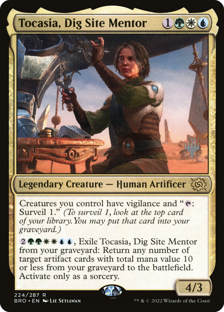 Tocasia, Dig Site Mentor (PPBRO-224) - The Brothers' War Promos