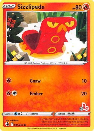 Sizzlipede 046/264  Battle Academy 2022 - Promo