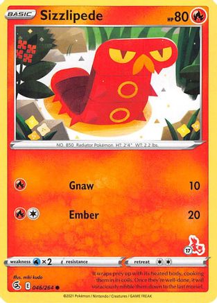 Sizzlipede 046/264  Battle Academy 2022 - Promo