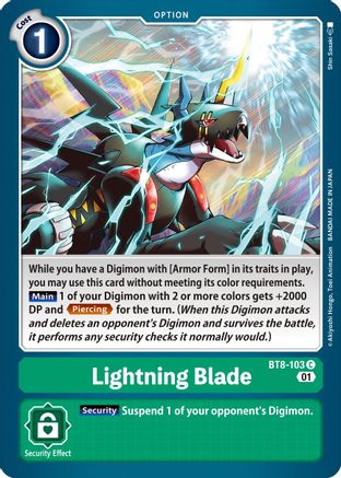 Lightning Blade (BT8-103) - New Awakening