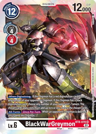 BlackWarGreymon (BT8-070) - New Awakening Foil