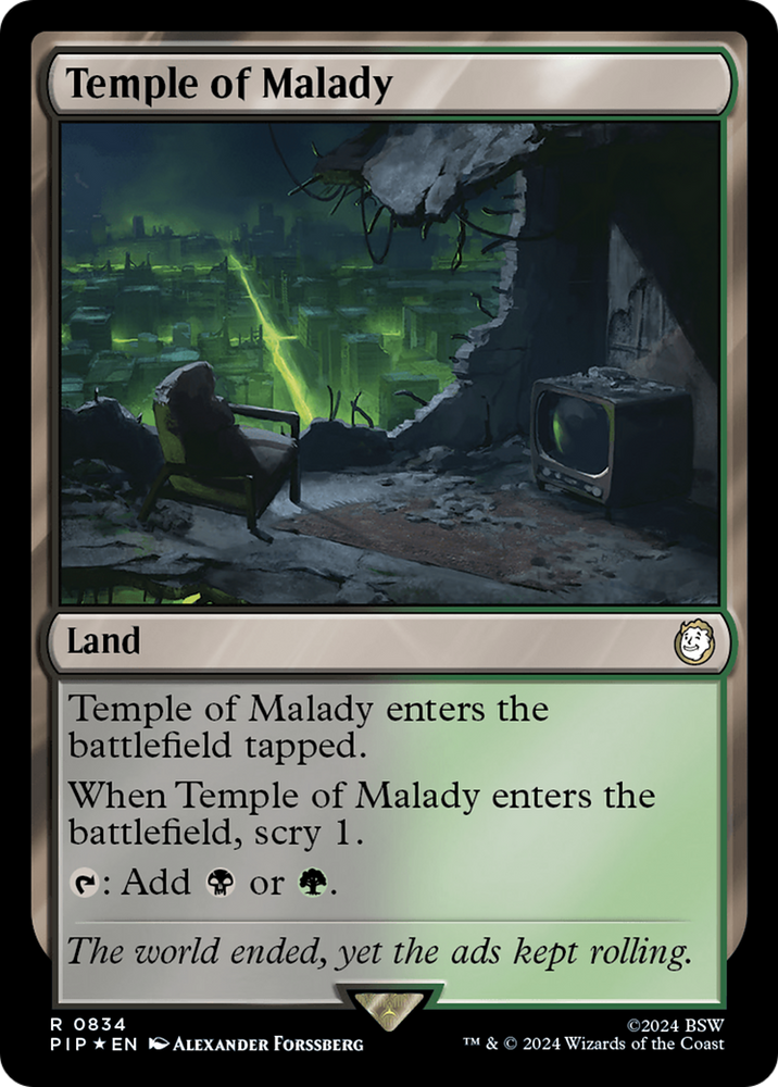 Temple of Malady (Surge Foil) (PIP-834) - Fallout Foil
