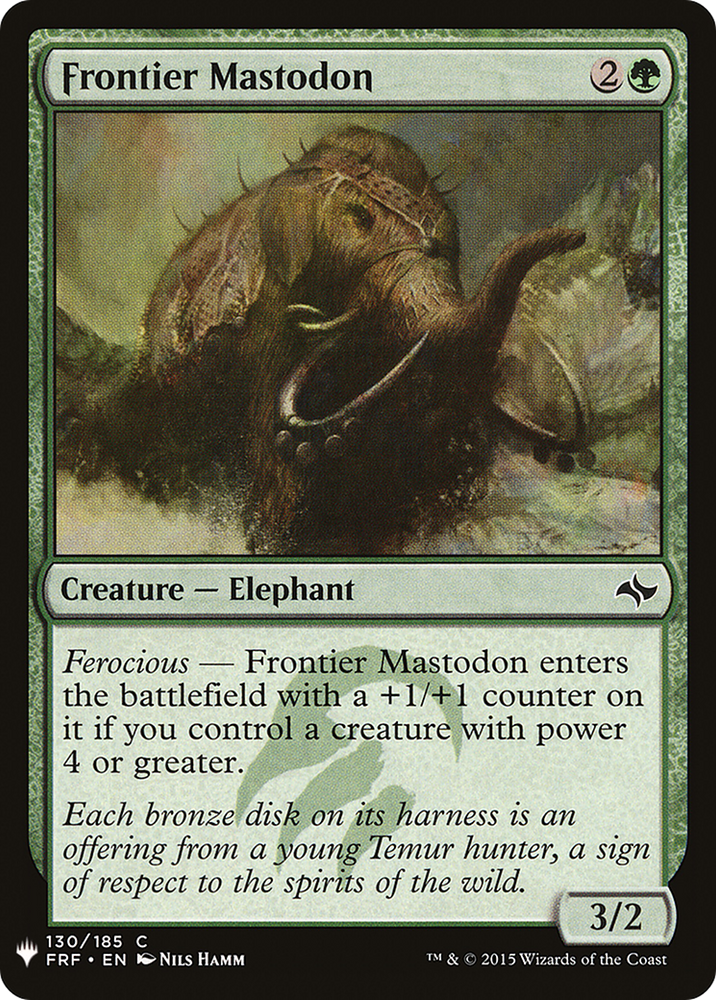 Frontier Mastodon (LIST-FRF-130) - The List