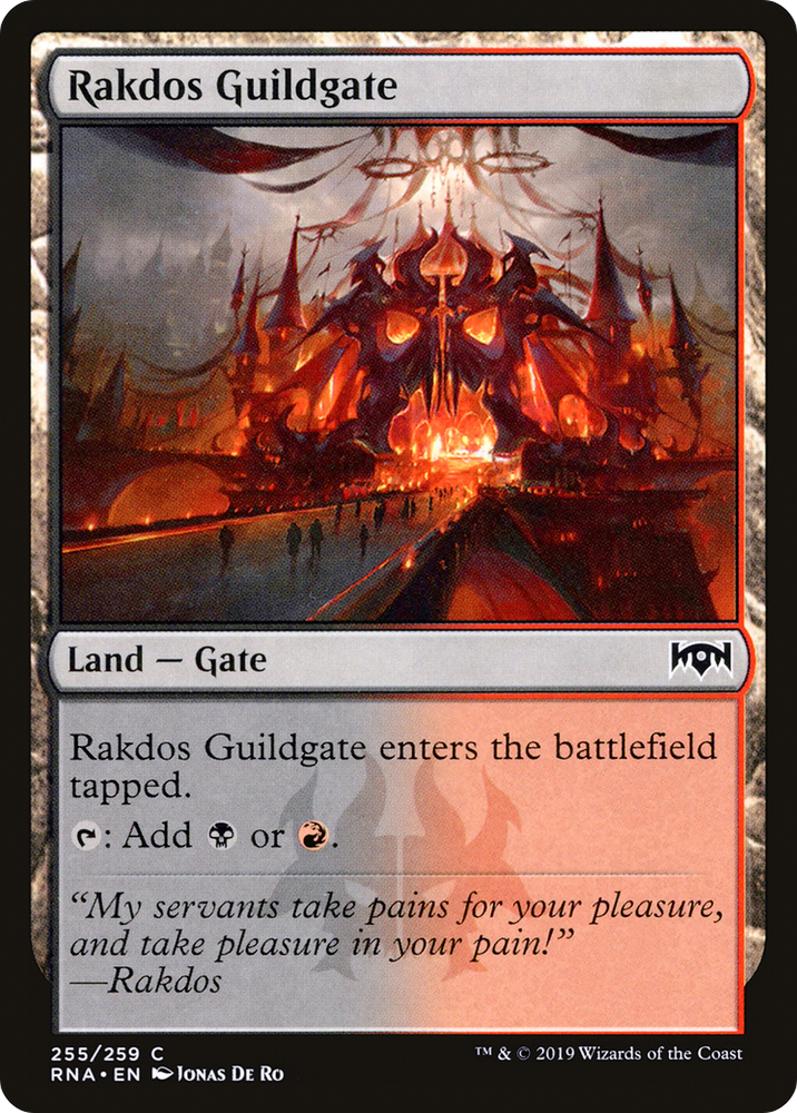 Rakdos Guildgate (255) (RNA-255) - Ravnica Allegiance Foil