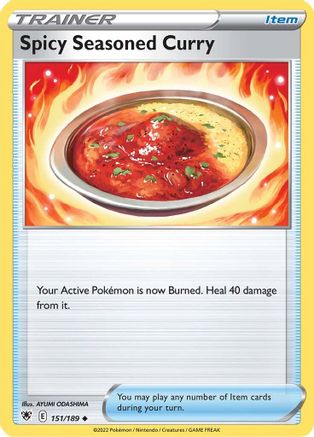 Spicy Seasoned Curry 151/189  - Reverse Holofoil SWSH10 Astral Radiance - Uncommon