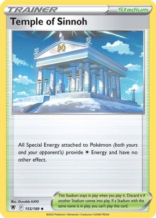 Temple of Sinnoh 155/189  SWSH10 Astral Radiance - Uncommon
