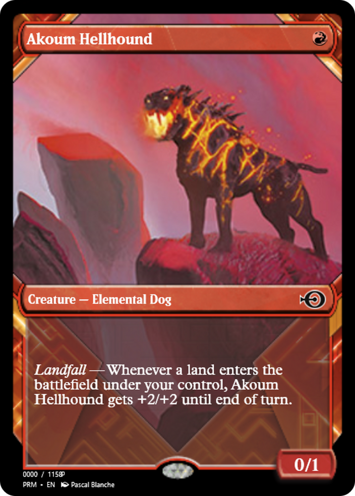 Akoum Hellhound (PRM-83690) - Magic Online Promos Foil