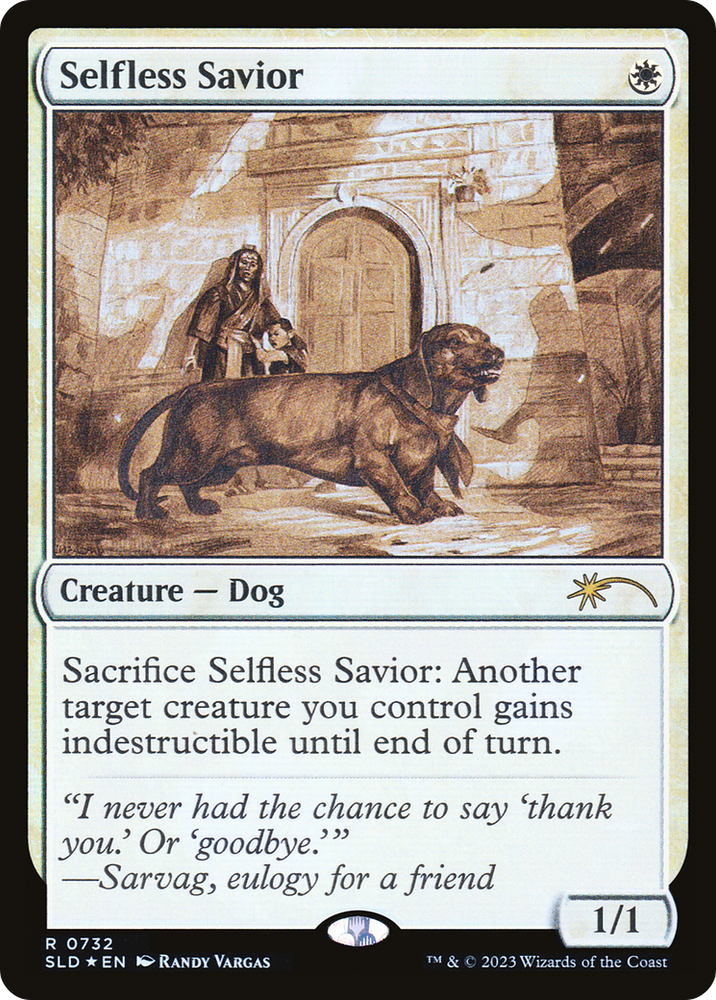 Selfless Savior (Sketch Showcase) (SLD-732) - Secret Lair Drop