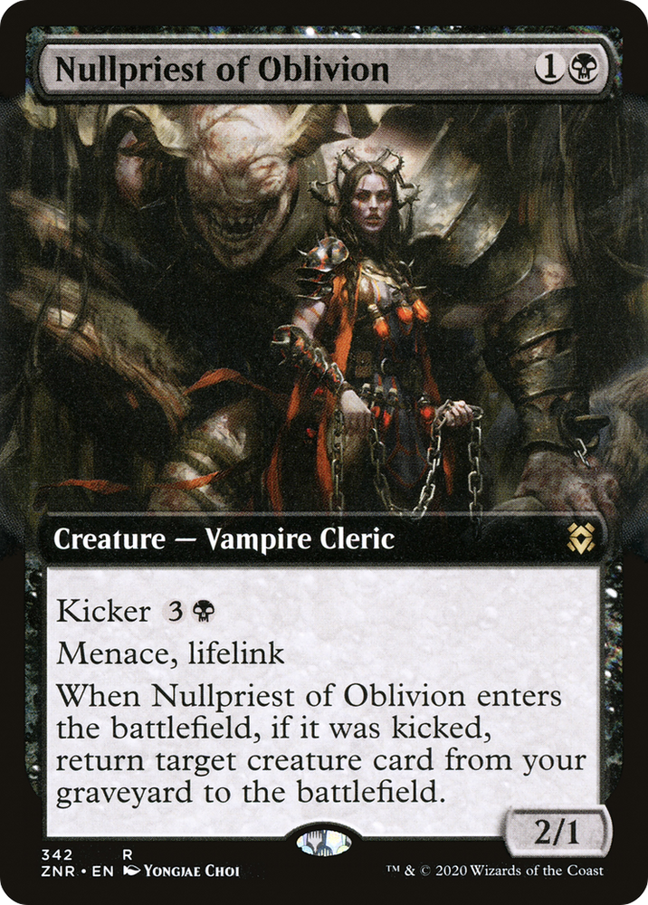 Nullpriest of Oblivion (Extended Art) (ZNR-342) - Zendikar Rising: (Extended Art) Foil