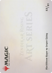 Blackbloom Rogue // Blackbloom Rogue (AZNR-053) - Zendikar Rising Art Series (Borderless) Foil