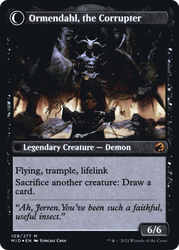 Jerren, Corrupted Bishop (PRE-109) - Innistrad: Midnight Hunt Promos: (Double Faced Transform) Foil
