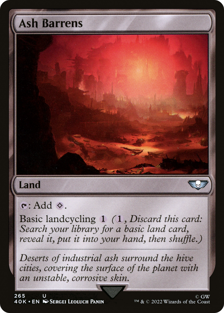 Ash Barrens (40K-265) - Warhammer 40,000 Commander