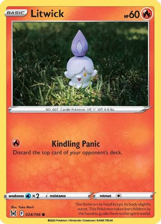Litwick 024/196  SWSH11 Lost Origin - Common