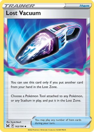 Lost Vacuum 162/196  - Reverse Holofoil SWSH11 Lost Origin - Uncommon