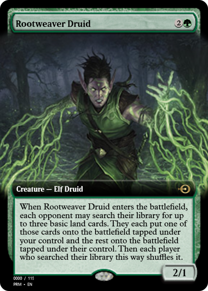 Rootweaver Druid (PRM-86030) - Magic Online Promos Foil