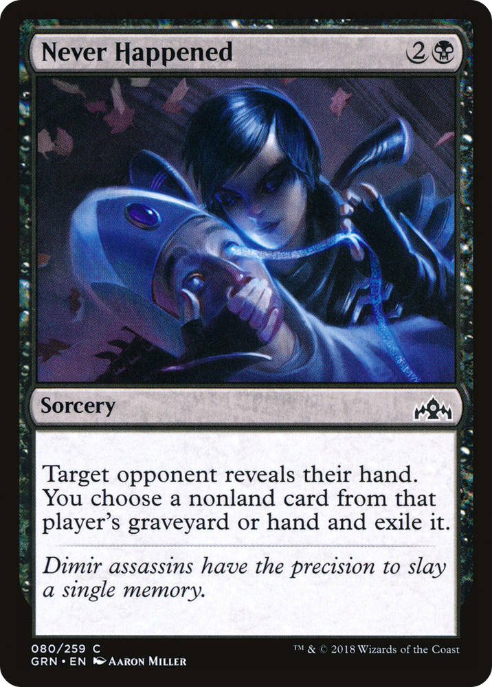 Never Happened (GRN-080) - Guilds of Ravnica