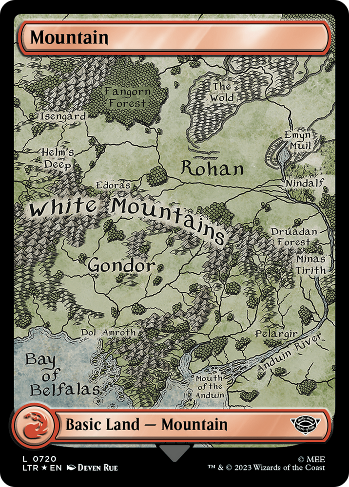 Mountain (0720) (Surge Foil) (LTR-720) - The Lord of the Rings: Tales of Middle-earth Foil