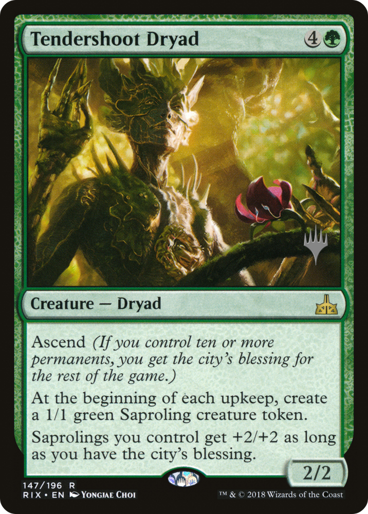 Tendershoot Dryad (PPM20-147P) - Rivals of Ixalan Promos