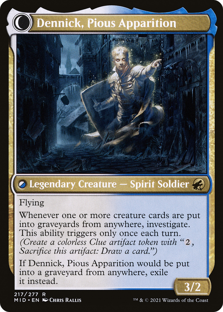 Dennick, Pious Apprentice (LIST-217) - The List: (Double Faced Transform)