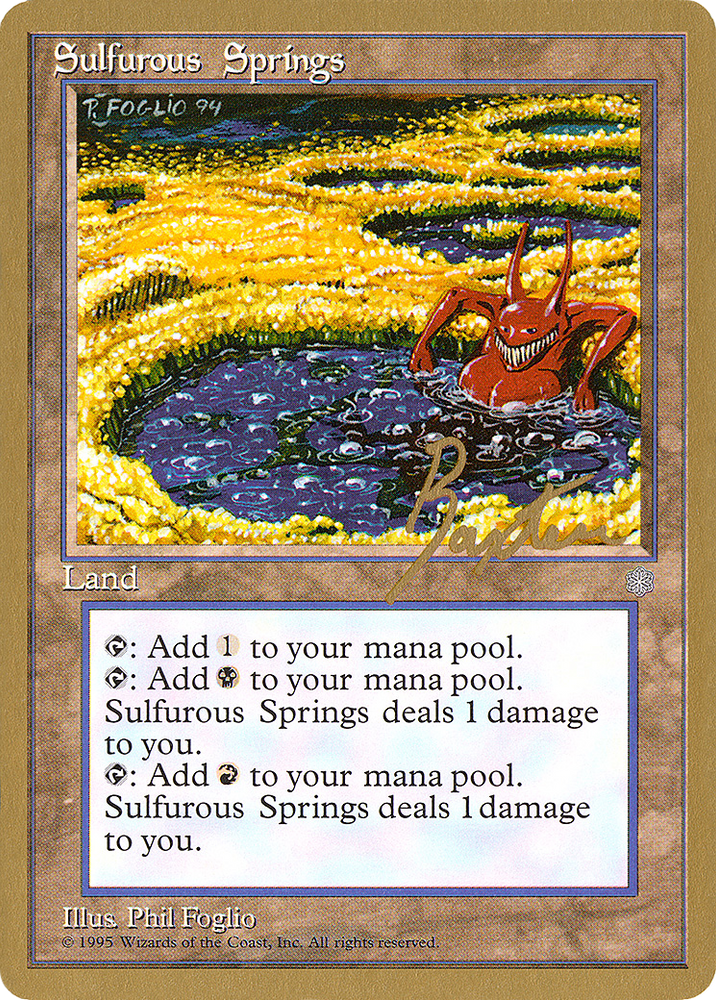 Sulfurous Springs - 1996 George Baxter (ICE) (WCD-GB360) - Pro Tour Collector Set