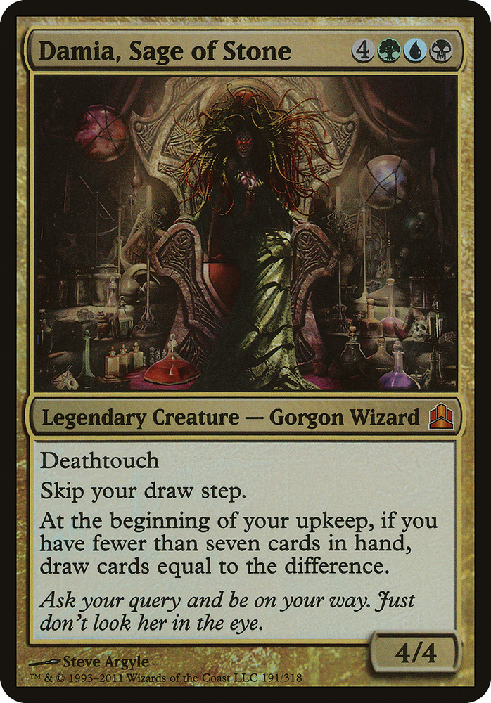 Damia, Sage of Stone (Commander) (OVER-191) - Commander 2011 Oversized Foil