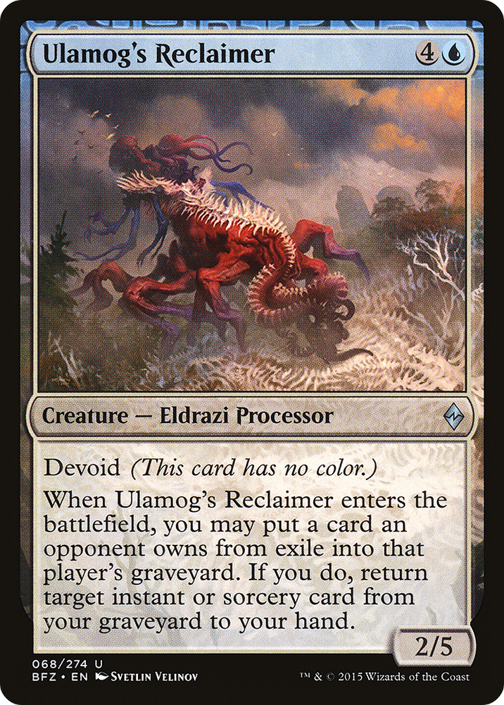 Ulamog's Reclaimer (BFZ-068) - Battle for Zendikar: (devoid)
