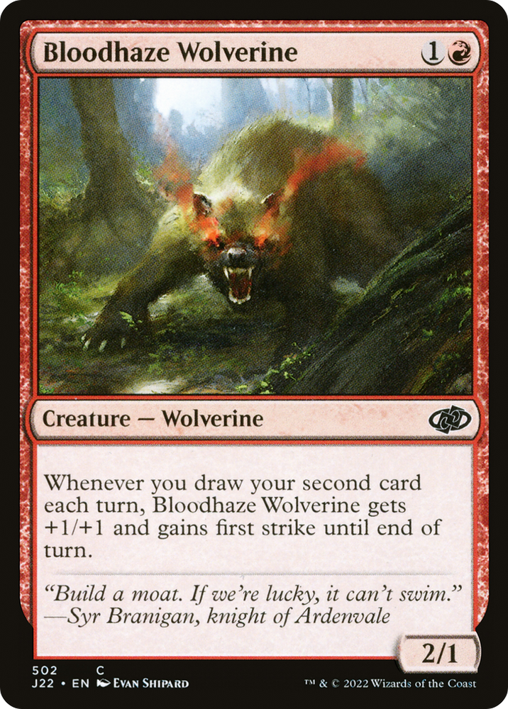Bloodhaze Wolverine (J22-502) - Jumpstart 2022