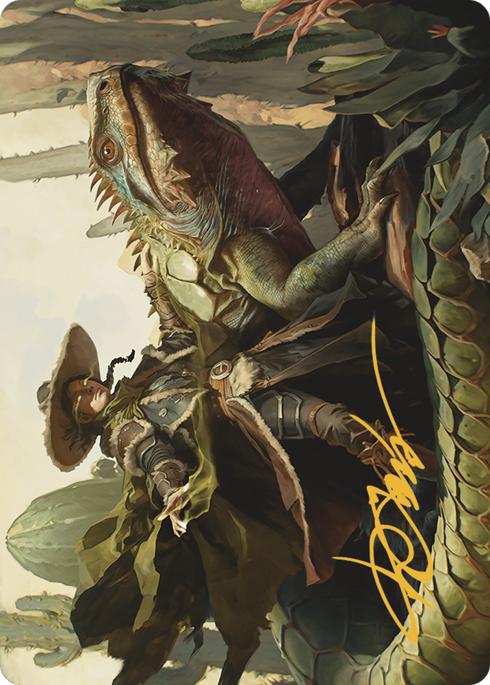 Outcaster Trailblazer // Outcaster Trailblazer (AOTJ-014) - Outlaws of Thunder Junction Art Series (Borderless)